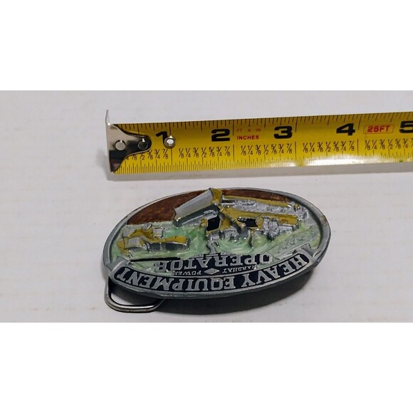 VTG 2000'S GREAT AMERICAN PRODUCTS HEAVY EQUIPMENT OPERATOR METAL BELT BUCKLE - Picture 5 of 5